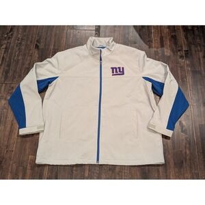 New York Giants Jacket Mens 2XL NFL Football Full Zip Fleece Lined Coat